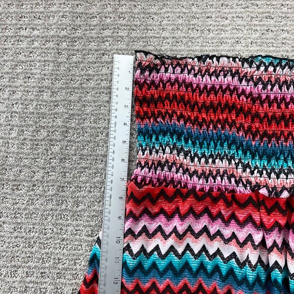 Guilty Women's Mini Tube Top Dress Size Large L Multicolor Colorful Strapless - Picture 7 of 9